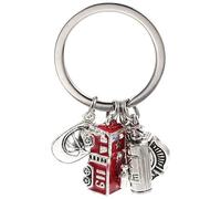 Didiseaon Portachiavi Decorativo Vigile del Fuoco in Lega di Zinco Ciondolo 3D Casco e Auto dei Vigili del Fuoco Anello Resistente per Chiavi Zaino e Borse Accessorio Ornamentale per