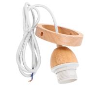 Didiseaon Portalampade E27 a Sospensione Cavo Set per Lampadario Creativo in Legno e Plastica, Stile Vintage per Camera da Letto, Cucina, Ristorante