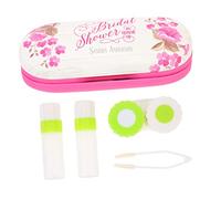 Didiseaon Portaocchiali e Custodia Per Lenti Contatto Portatile Scatola Per Occhiali Da Casa e Custodia Per Lenti Da Esterno Accessori Viaggio Due