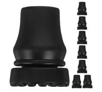 Didiseaon Punte Antiscivolo per Bastoni da Passeggio 19Mm Set 8 Pezzi Copristampelle in Gomma Resistente Cuscinetti di Ricambio per Bastoncini da Trekking Protezione e Assorbimento Urti