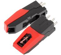 Didiseaon Puntine per Giradischi 2 Pezzi Stilo Sostitutivo in Plastica Compatibile Fonografo e Piatto Girevole, Effetto Sonoro Stabile e Resistente per Musica Pop Rock Jazz