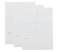 Didiseaon Quaderno per Grafici di Coordinate Xy 3 Pezzi Carta Millimetrata Bianca per Esercizi Matematici in Compiti a Casa