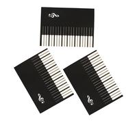 Didiseaon Quaderno per Spartiti di Chitarra 3 Pezzi Pagine Staccabili e Riutilizzabili su Carta Nera per Spartiti di Pianoforte Principianti Utilizzo Esterno