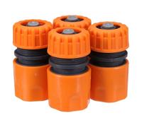 Didiseaon Raccordo Rapido per Tubo da Giardino Valvola 1/2 Pollice 4 Pezzi | PP Plastico, Passaggio Diritto Interno, per Irrigazione Prato, Lavaggio Auto, Sprinkler e Tubo Intrecciato