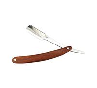 Didiseaon Rasoio da Barba in Metallo Rasoio Manuale Adatto per Barba Basette Capelli Corti Portatile Facile da Usare Protezione Facile da Aprire