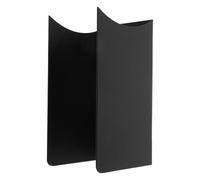 Didiseaon Rastrelliera Attrezzi da Giardino a Muro in Acciaio Inossidabile Nero con Scanalatura a U per Scopa e Pala, Facile Installazione e Presa Sicura per Uso Domestico e Commerciale