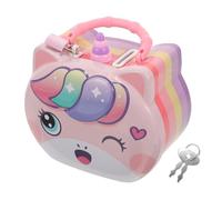 Didiseaon Salvadanaio Forma Di Unicorno Lucchetto Per Ragazzo Ragazza Per Salvare Monete Standard e Decorare La Cameretta Un Regalo Per Compleanni e Altre Occasioni Speciali