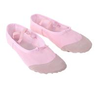 Didiseaon Scarpe da Ballo per Bambine con Suola Morbida Flessibile e Doppia Suola Adattabile Scarpette da Danza Classica Rosa con Punta in PU per Lezioni e Spettacoli di Balletto