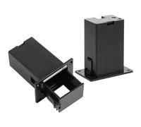 Didiseaon Scatola Batteria 3 Pezzi per Pickup Chitarra Elettrica e 9v Comoda da Usare in Plastica Nera Sostituisce la Vecchia Custodia Batterie Chitarristi