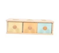 Didiseaon Scatola Montessori Portatile in Legno per Gioco Educativo Intellettuale per Sviluppo Colori Controllo Manuale e Concentrazione Giocattolo per Apprendimento Prescolare