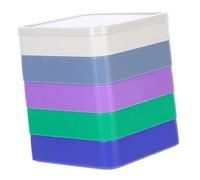 Didiseaon Scatola Organizer 5 Strati per Parti Orologio, Plastico, Set | 1 Confezione, Vaschette Impilabili per Accessori e Utensili, Uso in Officina di Riparazione Colore Casuale
