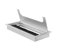 Didiseaon Scatola Per Cavi in Lega Di Alluminio Gestione Cavi Da Scrivania Foro Filettato Quadrato Organizzatore Per Fili Passacavo Resistente e Pratico