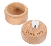 Didiseaon Scatola Per Denti in Legno Contenitore Per Ricordi Dei Denti Da Latte Portadentini Per Ragazza Scatola Per Conservar Dentini Capelli Fetali