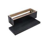 Didiseaon Scatola Portacavi in Legno Naturale Grande Nera Custodia per Cavi e Prese Organizer per Gestione Cavi Elettrici per Casa Ufficio e Soggiorno Animali