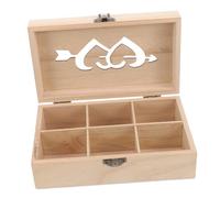 Didiseaon Scatola Portaoggetti Cucito in Legno Piccola con Scomparti Organizer Pratico per Spilli Ago e Accessori Te Contenitore Compatto per Cucito e Decorazioni