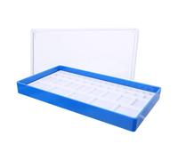 Didiseaon Scatola Portaoggetti per Orologi Coperchio Trasparente Vassoio in Plastica Compatto per la Conservazione di Movimenti e Piccoli Componenti Accessorio Portatile per Riparazione