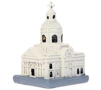 Didiseaon Scultura di Chiesa in Resina Decorativa per Tavolo di Sabbia Ornamento per la Casa e Desktop Accessorio Creativo per Banchetti Matrimoni e Ambienti Familiari