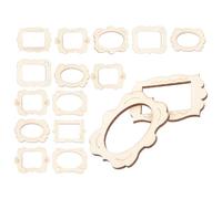 Didiseaon Set 20 Ciondoli Cornice per Foto in Legno Grezzo Non Finito Ritagli Artigianali Fai da Te per Decorazioni Rustiche e Progetti Creativi di Festa