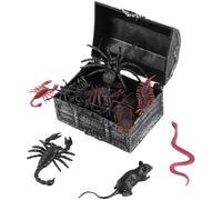 Didiseaon Set 22 Pezzi Giocattoli per Scherzi Festa Halloween, Ragni, Serpenti e Ratti Finti Realistici, Decorazioni Spaventose per Casa Stregata e Party a Tema