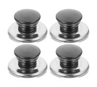 Didiseaon Set 4 Pezzi Pomelli in Acciaio Inox per Coperchio Bollitore Fischietto, Manopole Ricambio Coperchio Pentola per Cucina, Accessori per Teiera Segnale Acustico per Uso Domestico