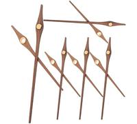 Didiseaon Set 5 Lancette Orologi da Parete in Legno Noce Boccola in Rame, Kit Accessori per Meccanismo Orologio 12 Pollici, Ricambio Puntatori Fai da Te per Orologi da Muro