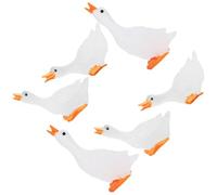 Didiseaon Set 6 Pezzi Mini Statuine Cigno Luminoso in Resina Trasparente, Ornamenti Decorativi Micro Paesaggio per Casa e Ufficio, Idee Regalo Compatte e Leggere per Collezionisti