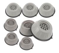Didiseaon Set 8 Pezzi Cuscinetti Antiscivolo e Antiurto per Lavatrice e Frigorifero Tappetini di Sollevamento Resistenti per Protezione Pavimenti Adatti per Elettrodomestici e Mobili in