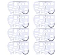 Didiseaon Set 8 Pezzi Righelli Multifunzione in Plastico per Disegno Geometrico e Misurazione, Accessori per Disegnare per Studenti di Matematica e Scuola