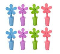 Didiseaon Set 8 Tappi in Silicone a Forma di Fiore Sigillo Ermetico per Preservare e Prolungare Freschezza a Stili multipli per Bottiglie di per del Stili multipli