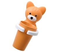 Didiseaon Set bicchieri porta spazzolino e dentifricio per Maglia Tergipavimento Distributore prodotti orale portaspazzolino tazze per lavarsi i denti Tutela dell'ambiente pp Orange