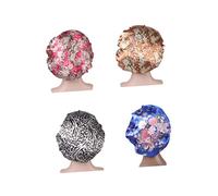 Didiseaon Set Da 4 Pezzi Da Donna Berretto A Larga Cuffia Per Dormire Cuffia Per La Perdita Dei Protezione Per Cuffia Per Chemioterapia Cuffia Per La Doccia Beige Rosa E Nero