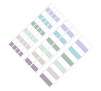 Didiseaon Set di Etichette Adesive in Pet, Linguette Autoadesive Colorate per Annotazioni e Segnapagina, Blocchi Note Compatti per Scuola e Ufficio, 420 Pezzi Asciugatura Rapida