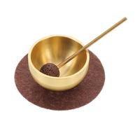 Didiseaon Set Di Mini Ciotole Tibetane Per Meditazione Con Mazzuolo e Cuscino, Ciotole Sonore Per Terapia Del Suono e Chakra Del Cuore, Portatile Per Yoga, Rilassamento e Viaggio