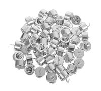 Didiseaon Set di Pesi a Gancio in Metallo Cromato 50 Pezzi da 20 G Ciascuno per Esperimenti di Fisica in Laboratorio, Peso di Calibrazione Resistente Marcature Chiare per Uso Didattico