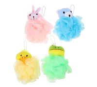 Didiseaon Set Di Spugne Da Bagno Esfolianti Delicate Per Bambini E Bambine Formato Famiglia Con Stampa Animalier