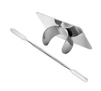 Didiseaon Set Palette Per Trucco in Acciaio Inox Con Spatola, Piastra Miscelazione Fondotinta e Unghie, Strumenti Professionali Per Nail Art e Trucco, Per Truccatori e Appassionati