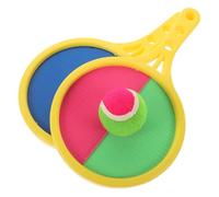 Didiseaon Set Racchetta Bersaglio Adesiva Bifacciale Palline a Ventosa Gioco di Lancio e Presa per Bambini Attività Motoria da Esterno per Parco e Viaggi