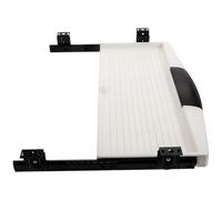 Didiseaon Set Vassoio Porta Tastiera Scorrevole in Plastica ABS 14 Pollici Guide Laterali Estraibile per Scrivania, Supporto Ergonomico sotto Scrivania per Tastiere di Varie Dimensioni,