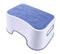 Didiseaon Sgabello per Wc in Pp Blu, Scalino Antiscivolo Stabile e Robusto per Bagno, Pedana Comoda per Wc Adulti, per Supporto e Comfort in Casa