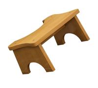 Didiseaon Sgabello Rialzo Wc in Legno Massello Poggiapiedi Stabile Antiscivolo per Bagno Adatto a Adulti Compatto Salva Spazio per Uso Domestico