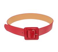 Didiseaon Sigillo in Vita in Pelle Di Cuoio Largo Cintura Elastica Da Donna Cinture Da Donna Per Buio Cintura Alla Moda Cintura Rossa Brillante Ampia Cintura Del Vestito Rosso Lega Di Zinco
