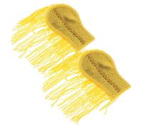 Didiseaon Spalline Nappe Dorate 2 Pezzi per Costume e Uniforme Accessori per Abbigliamento Catene Pendenti Non Tessuto per Spettacoli Carnevale e Performance di Gruppo