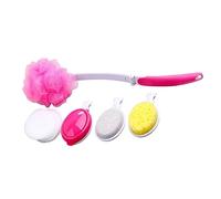 Didiseaon Spazzola Bagno Con Testine Rimovibili Spazzola Per La Schiena Foldable Rosa Per La Profonda Della e Massaggi Rilassanti
