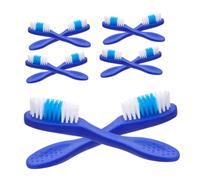 Didiseaon Spazzolino da Denti con Manico Corto 20 Pezzi Blu, Setole Morbide e Bordi Arrotondati, Spazzolino Multifunzionale la Pulizia di Piccoli Spazi e Gioielli