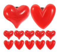 Didiseaon Spilla a Forma di Cuore Rossa per Abbigliamento e Sciarpa Set da 12 Pezzi Decorativi per Donna Resistente e Sicura per Festa degli Innamorati e Compleanni