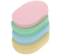 Didiseaon Spugne Ovali per Viso Set 4 Pezzi, Spugna Esfoliante e Struccante Colorata, Spugnetta Detergente per Pulizia Profonda Pori Adatta a Donne e Ragazze