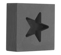 Didiseaon Stampo in Grafite Forma di Cinque Punte per Fusione Metalli Alta Stabilità Termica Superficie Liscia Antiaderente per Scopi Educativi