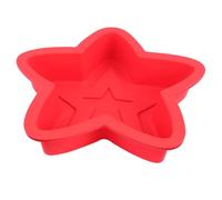 Didiseaon Stampo per Torte e Facile da Pulire in Silicone a Forma di Pentagramma Rosso la Cottura Casalinga per Pasticceri Principianti