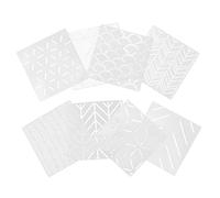 Didiseaon Stencil Geometrici da Riutilizzabili per Decorazioni da Te 8 Pezzi per Pittura Murale Strumenti per Arte e Scrapbooking Lavabili e Facili da Usare