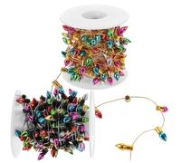 Didiseaon Stringa di Luci di Simulazione Natalizie da 10 Metri Luci Decorative per Esterni e Interni Regolabili e Collegate per Decorazioni di Feste Case delle Bambole e Ambienti